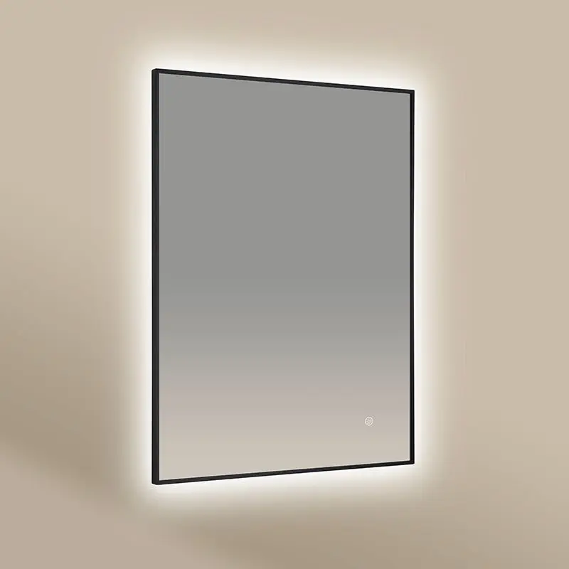 Miroir Rectangulaire 60X80 rétroéclairage Led et Anti-Buée, Chatelet, 2 couleurs